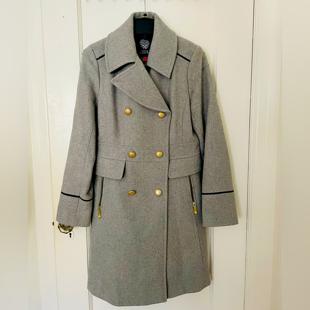 NEW, NEVER WORN Vince Camuto Flare Double Breasted Coat